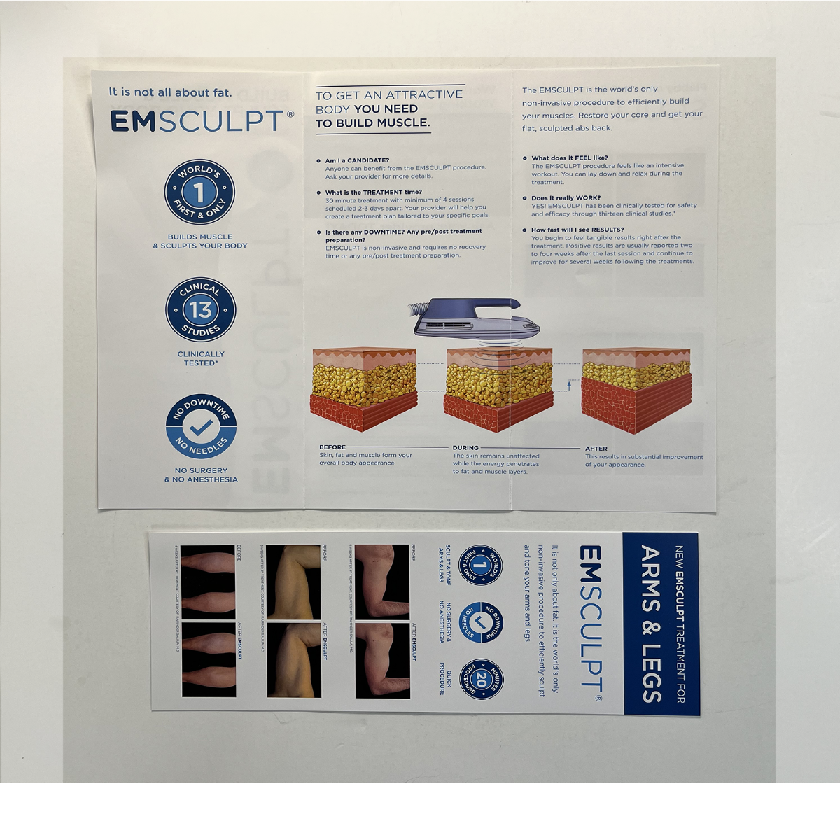 EMsculpt Build Muscle & Sculpt Your Body Brochures (100 pack)