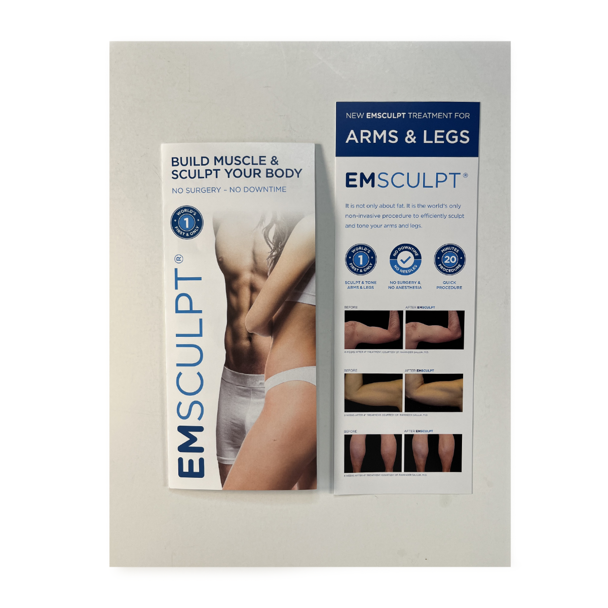BTL, EMsculpt Build Muscle & Sculpt Your Body "ARMS & LEGS" Brochures (84 pack)