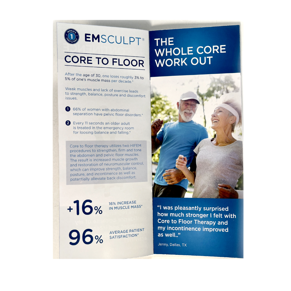 EMsculpt, Build Muscle & Sculpt your Body Brochure (73 pack)
