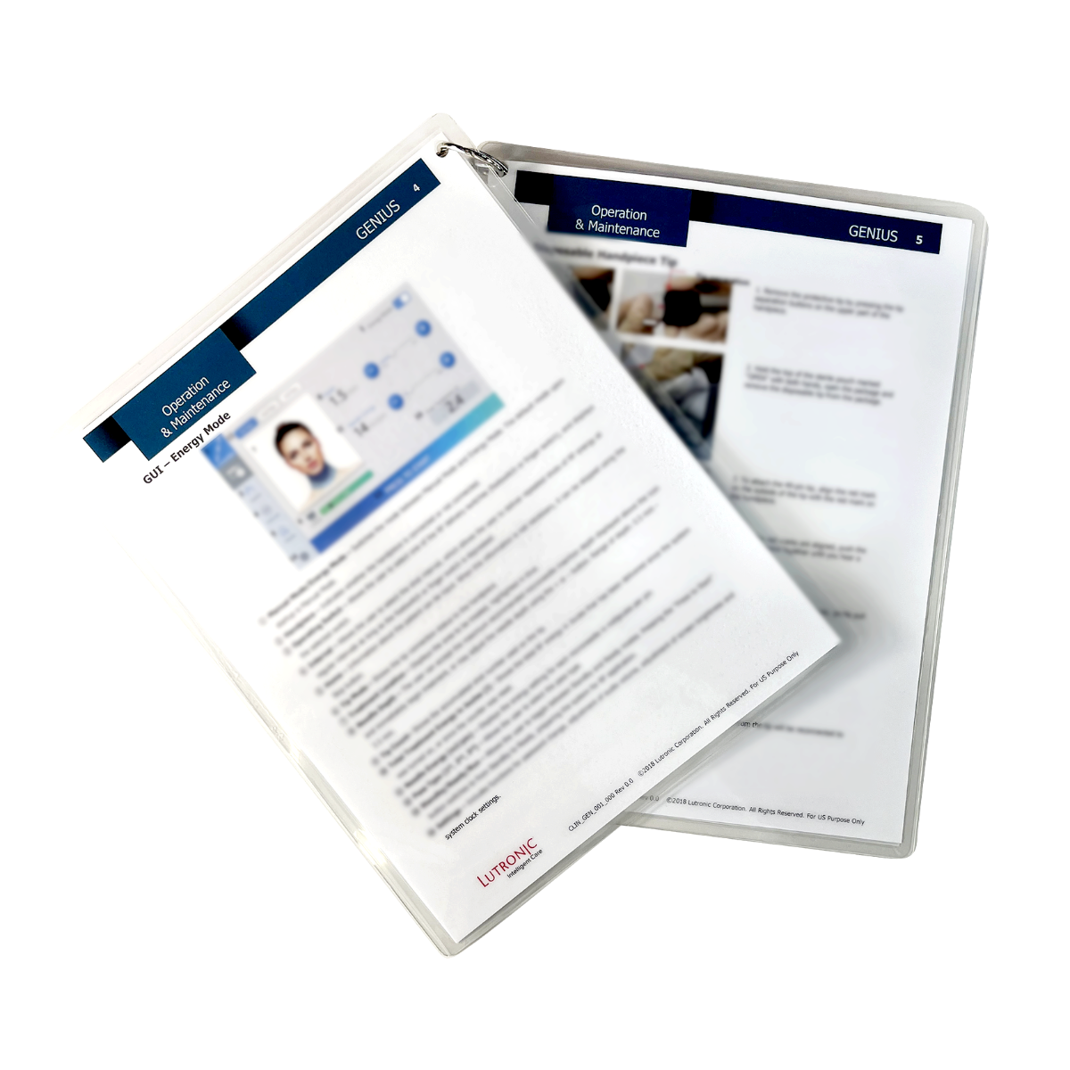 LUTRONIC, GENIUS, Intelligent RF Delivery, QUICK START GUIDE, P/N: CLIN_GEN_001_000 Rev 0.0, EXP 2018