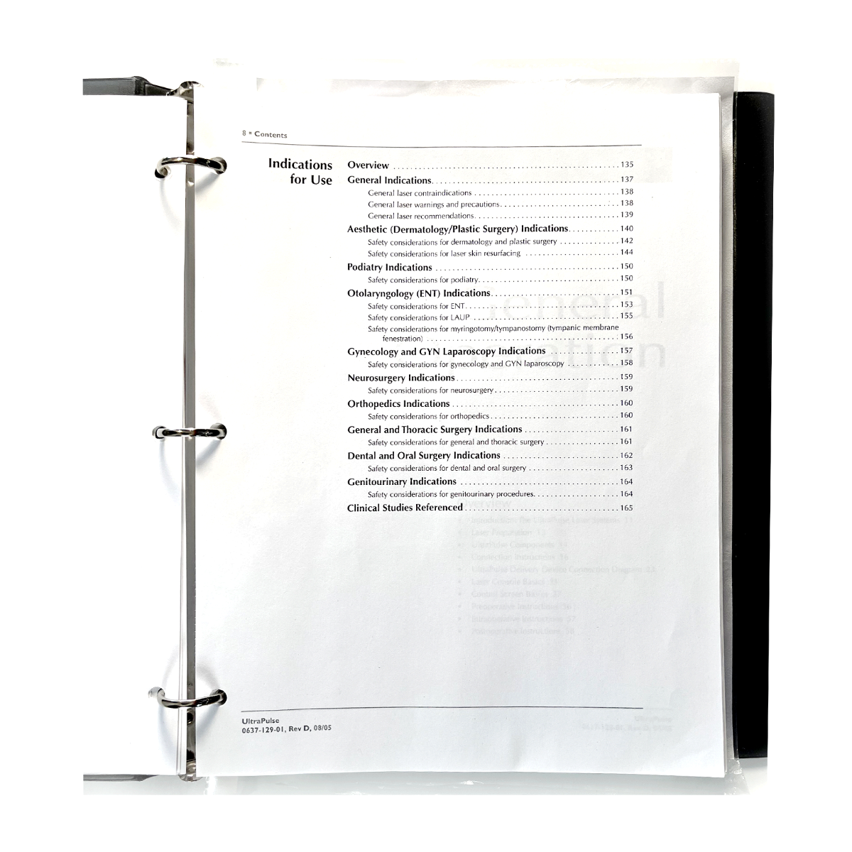 Lumenis UltraPulse Carbon Dioxide Laser Operator Manual 0637-129-01, Rev D 08/05