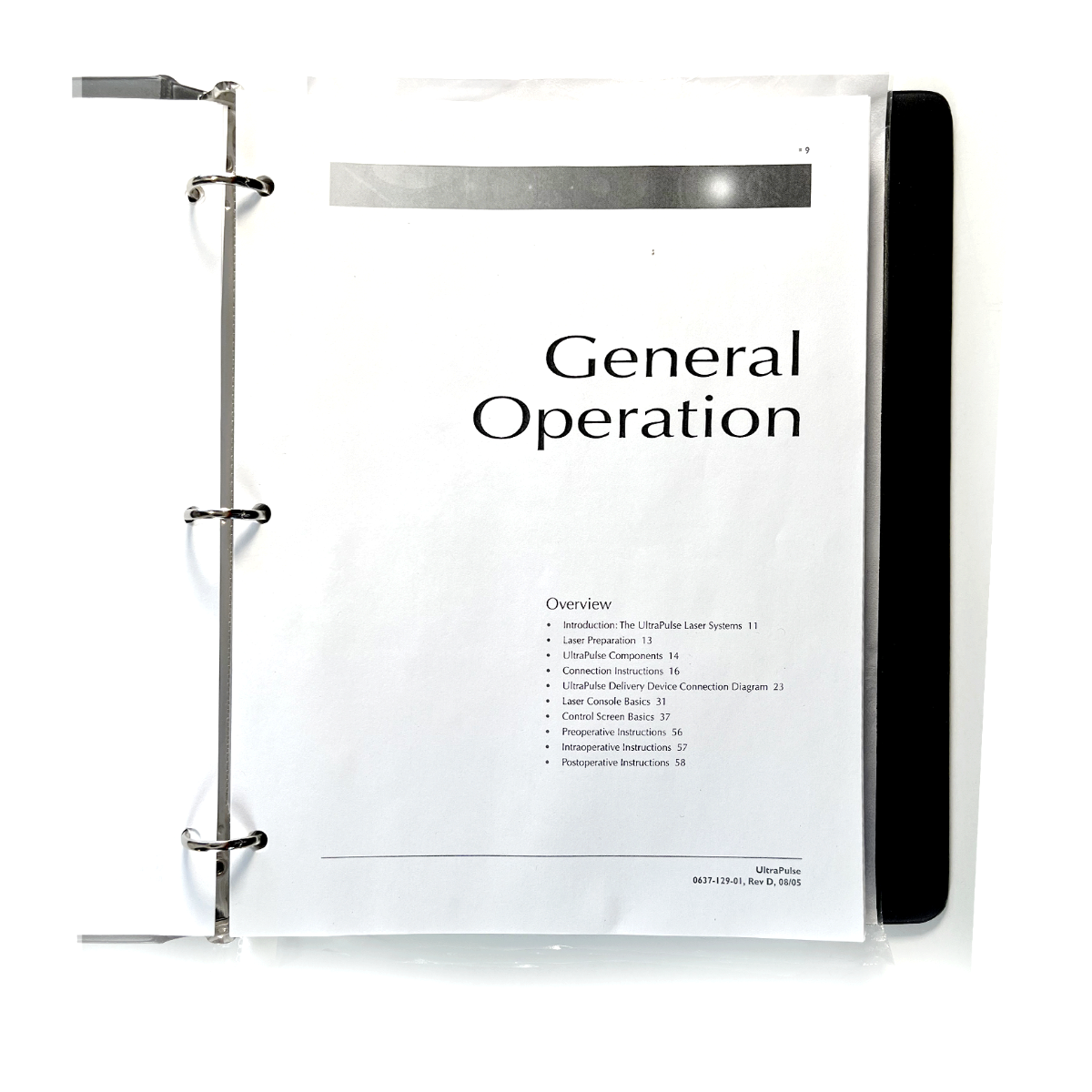 Lumenis UltraPulse Carbon Dioxide Laser Operator Manual 0637-129-01, Rev D 08/05