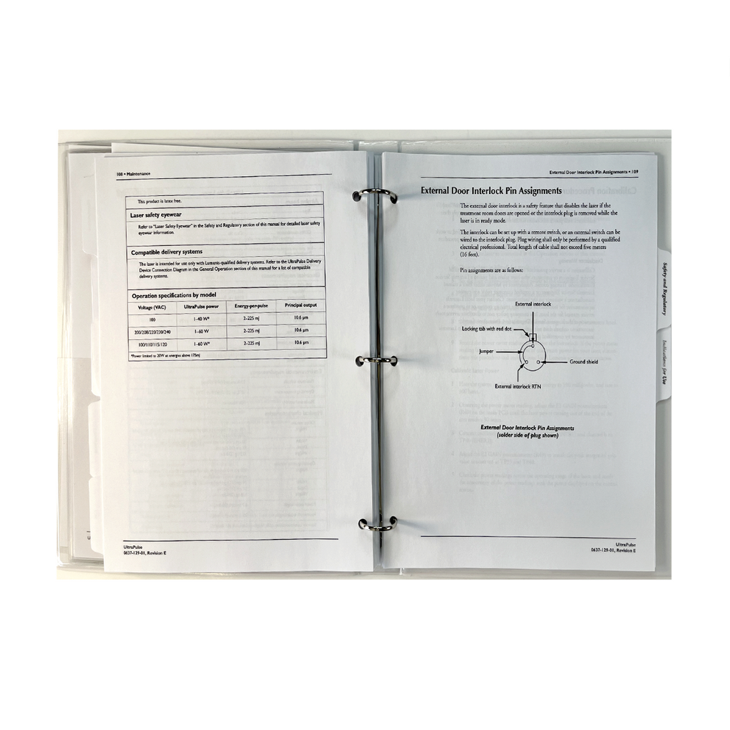 Lumenis Ultra Pulse Carbon Dioxide Laser Operator Manual 0637-129-01,Rev. E