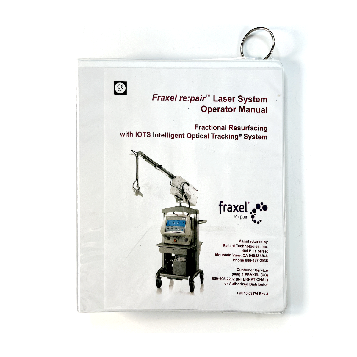 Fraxel re:pair Laser System Operator manual 10-03974 Rev 4