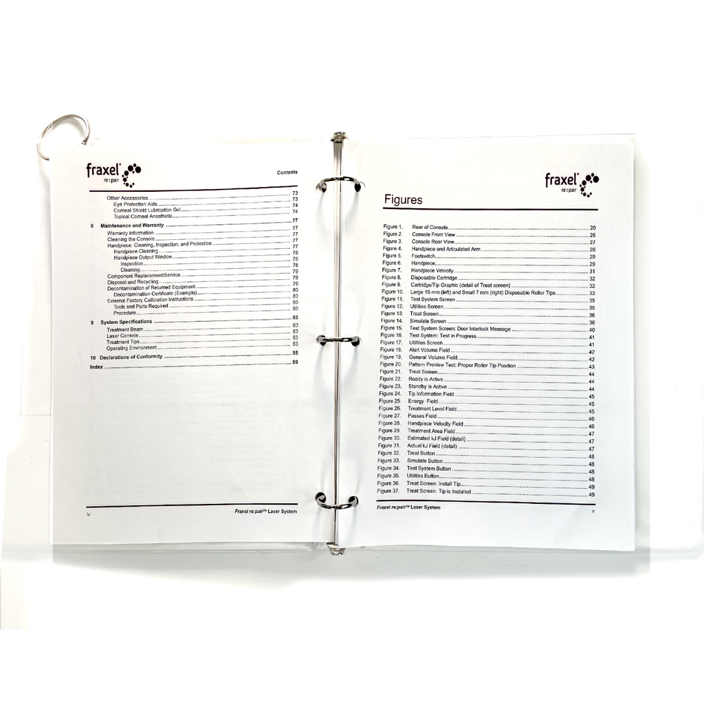 Fraxel re:pair Laser System Operator manual 10-03974 Rev 4