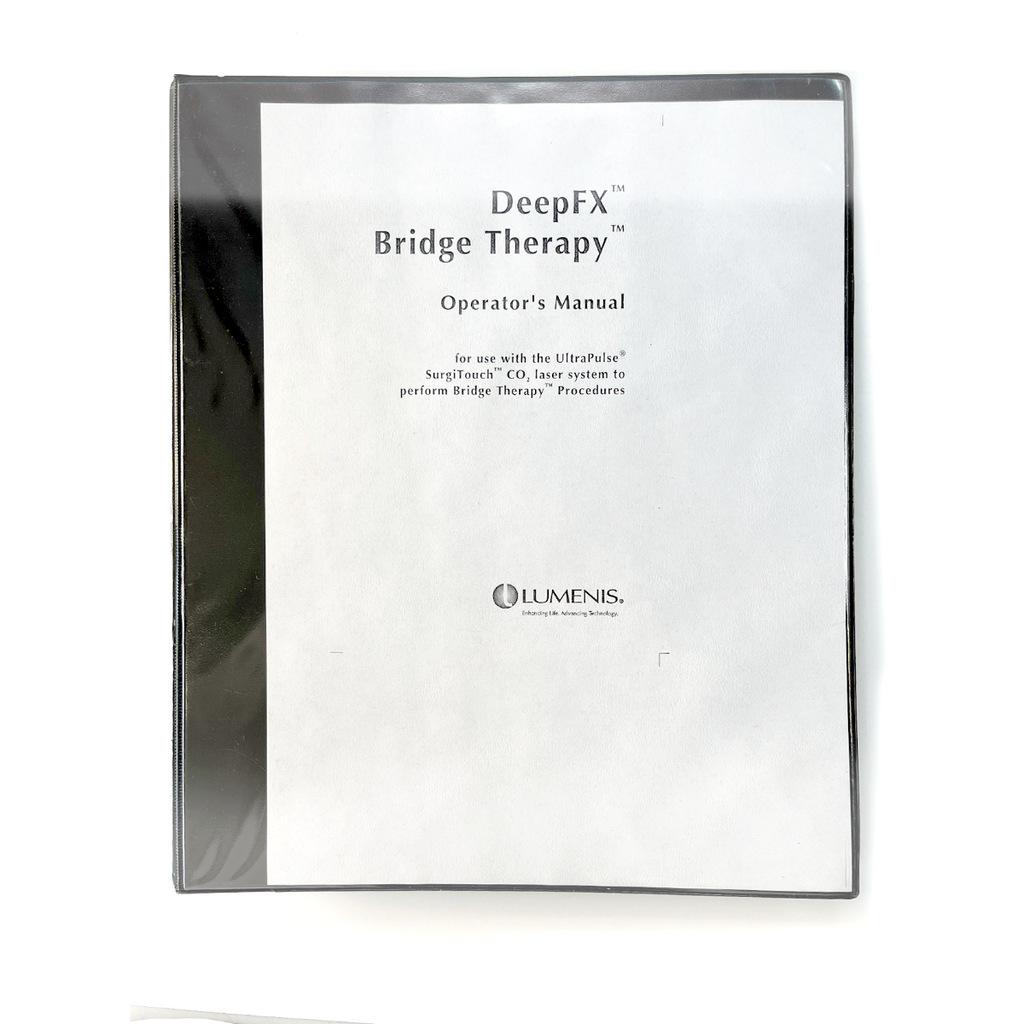 Lumenis DeepFX Bridge Therapy Operators Manual PB-1009720, Rev. A