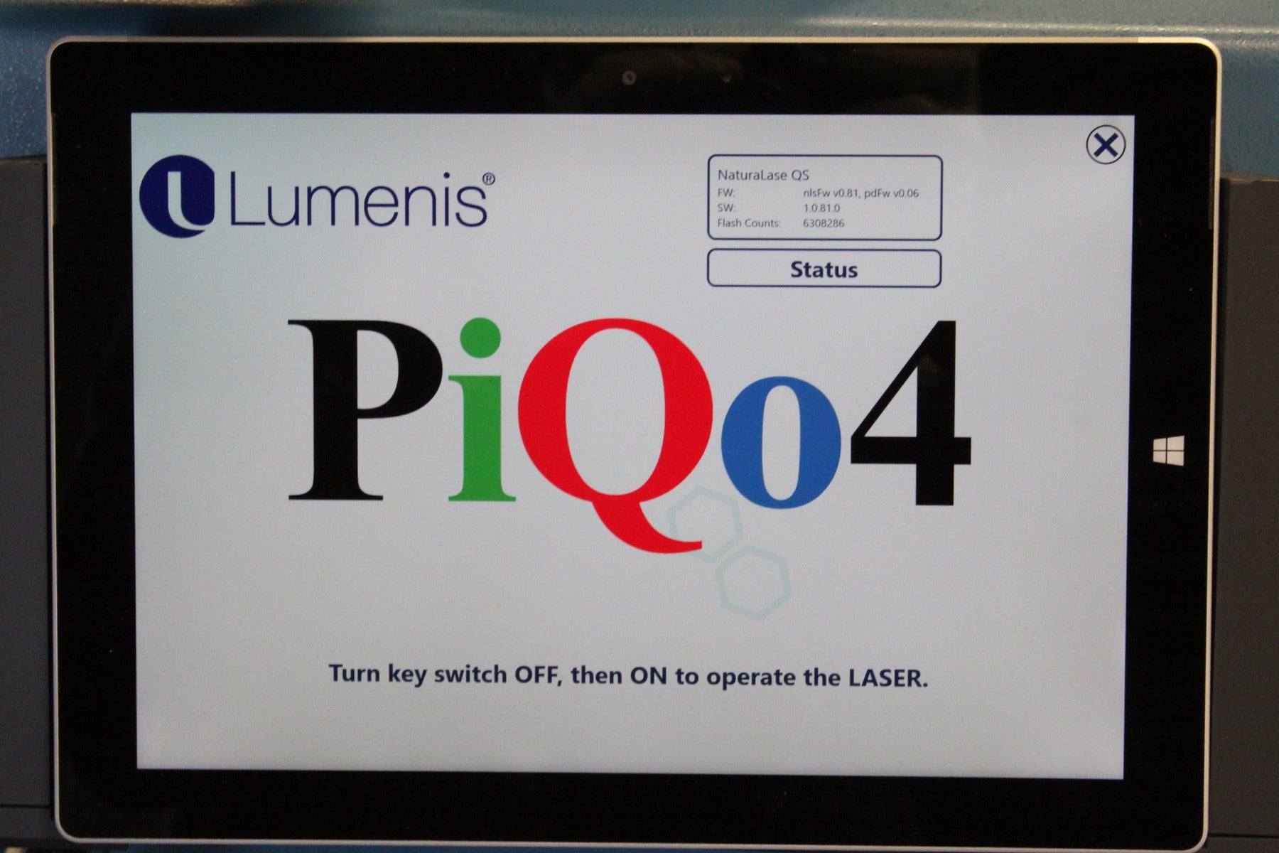 2017 Focus Lumenis NaturaLase PiQo4 QS YAG/KTP Pico 4 Picosec Laser 4 Wavelength