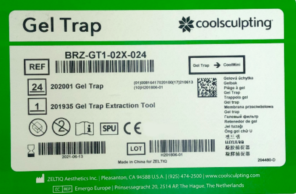 Zeltiq CoolSculpting Cool Mini BRZ-GT1-02X-024 CoolMini Gel Traps 24PK EXP 2021
