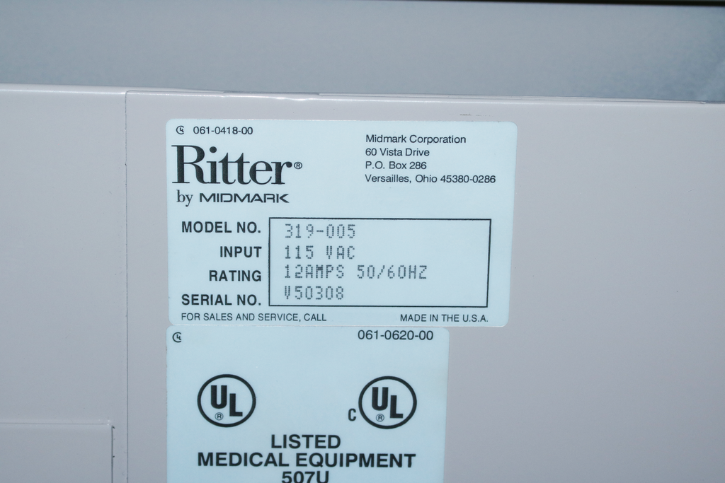 Midmark Ritter 75 Evolution Power Adjusting Medical Procedure Exam Chair 319-005