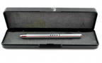 Minimalist Silver Metal Precision Screwdriver, as a pen, with hollow handle