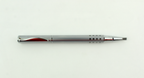 Minimalist Silver Metal Precision Screwdriver, as a pen, with hollow handle