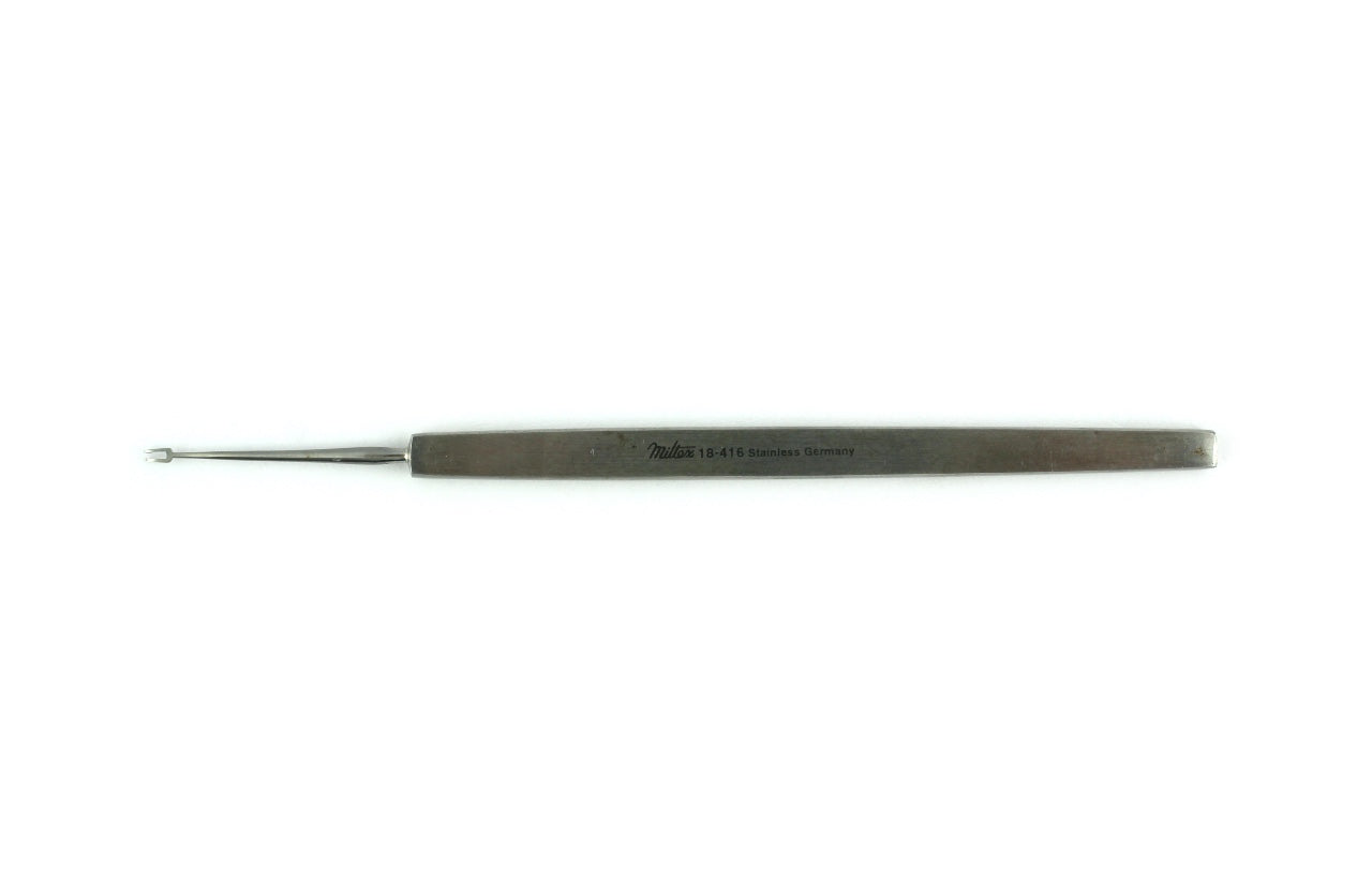 MILTEX 18-416 GUTHRIE Fixation Hook, sharp double prongs 1.5 mm wide