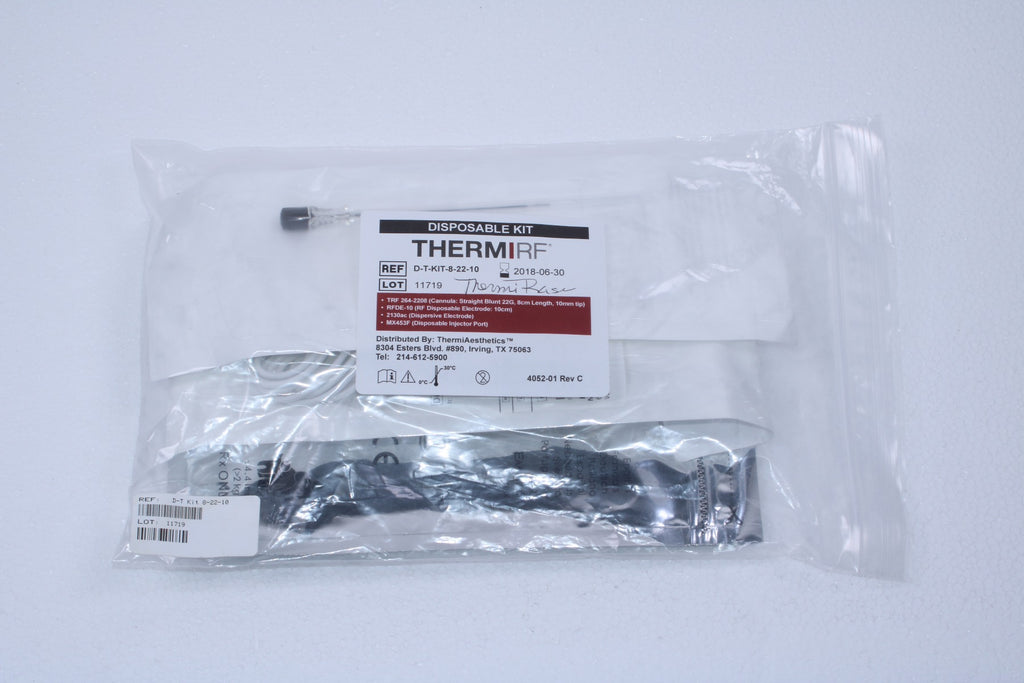 Thermi ThermiRF RF ThermiRase Disposable Kit Cannula Electrode D-T-KIT-8-22-10