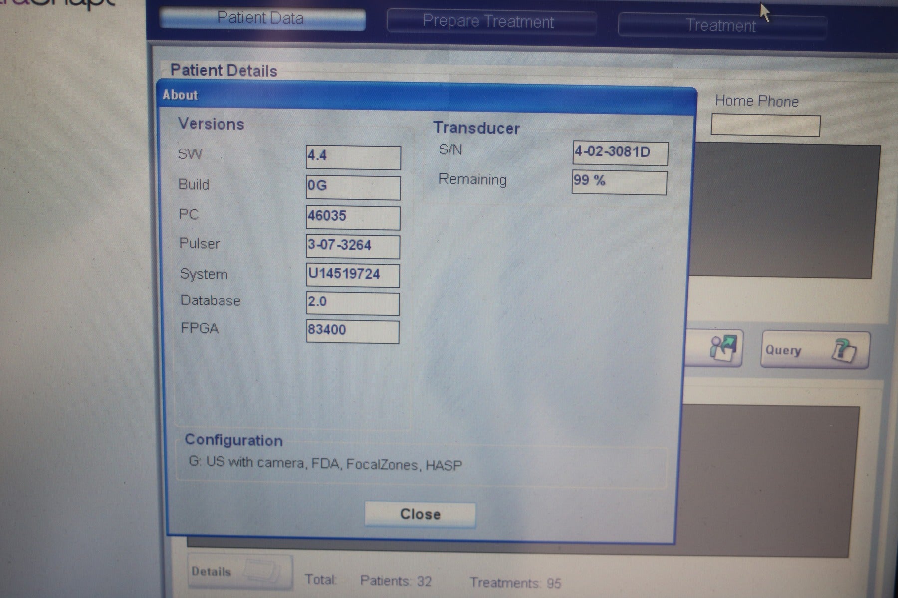 2014 Syneron UltraShape Ultrasound Body Contouring Ultra Shape 2 Transducers