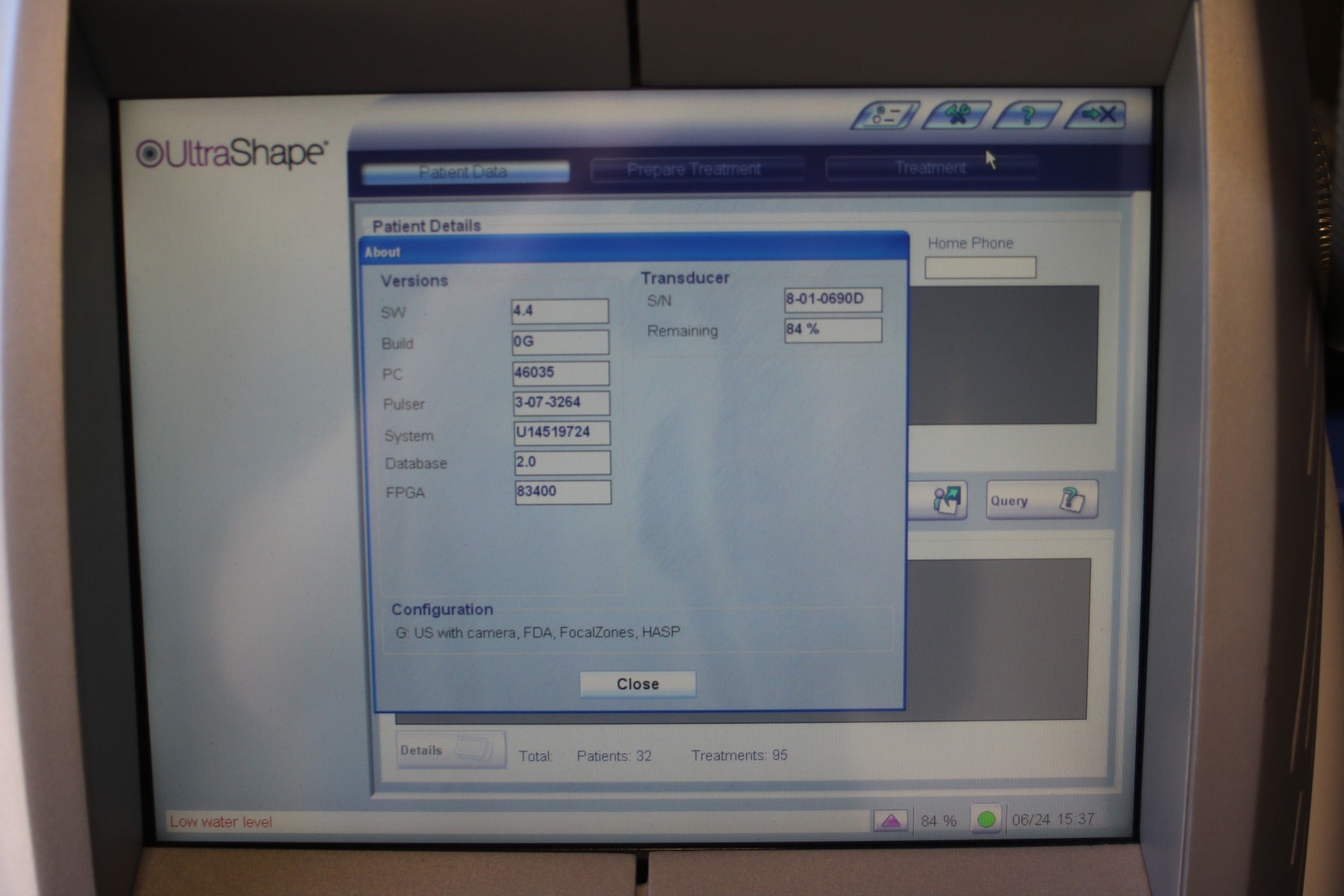 Syneron Candela UltraShape Ultrasound Laser Body Contour PARTS CLEARANCE