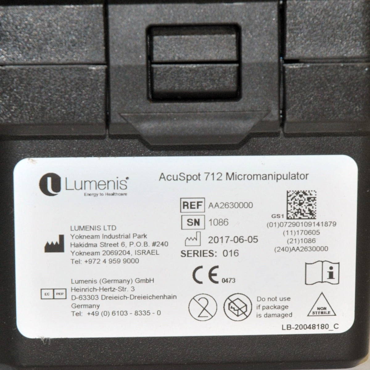 Lumenis Sharplan AcuSpot 712 Micromanipulator CO2 Laser Aperture 200 mm - 400 mm