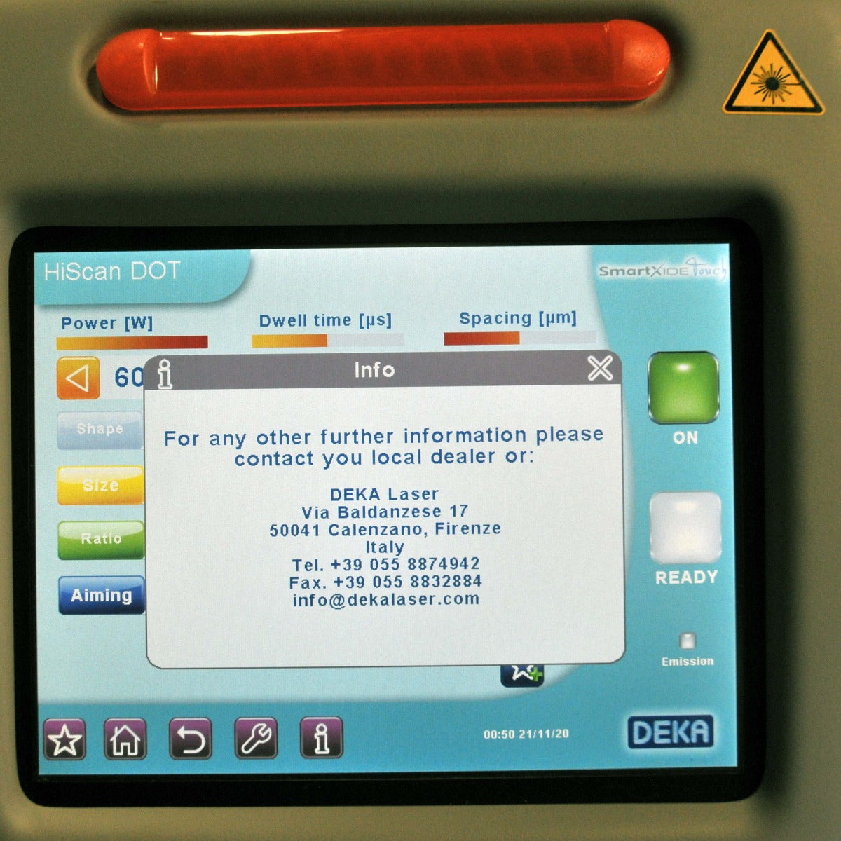 2018 DEKA Cynosure SmartXide C60 Mona Lisa Touch Vaginal CO2 Laser System