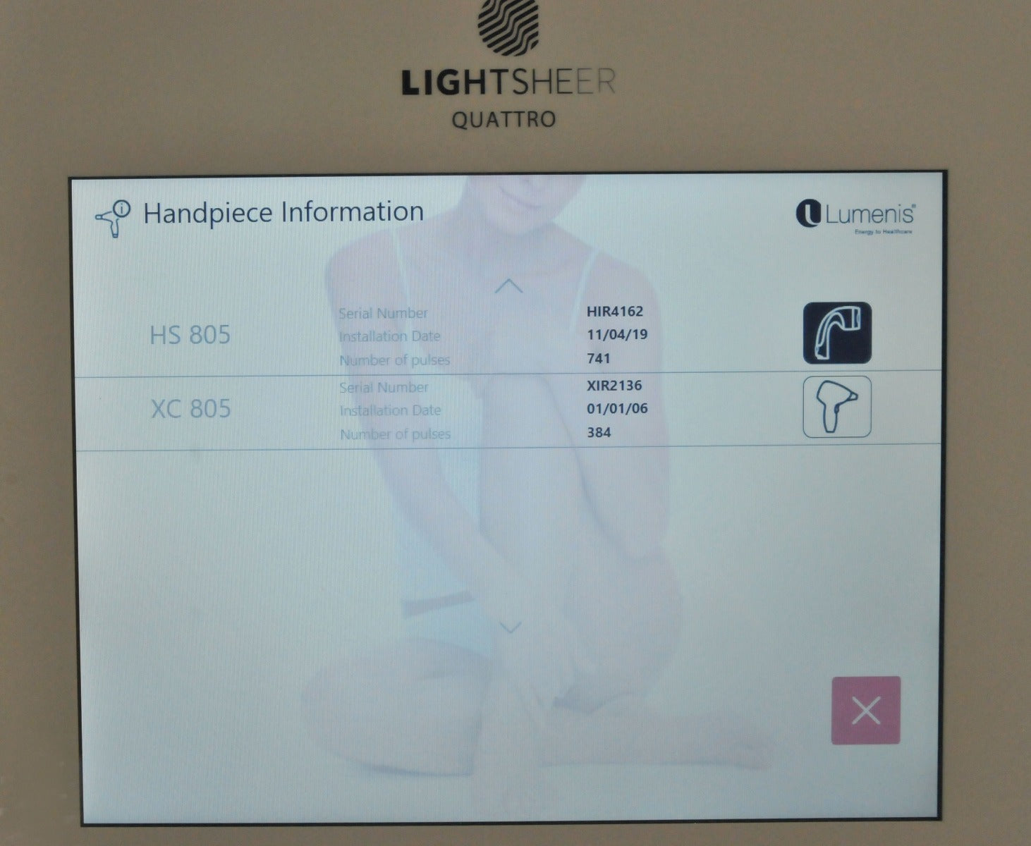 2019 Lumenis LightSheer Quattro Diode Laser Hair Removal Light Sheer 805 1060 nm