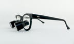 Chess 5.75 R3 Double Eye Magnifier Loupe Glasses Hands-Free Black Color AS IS