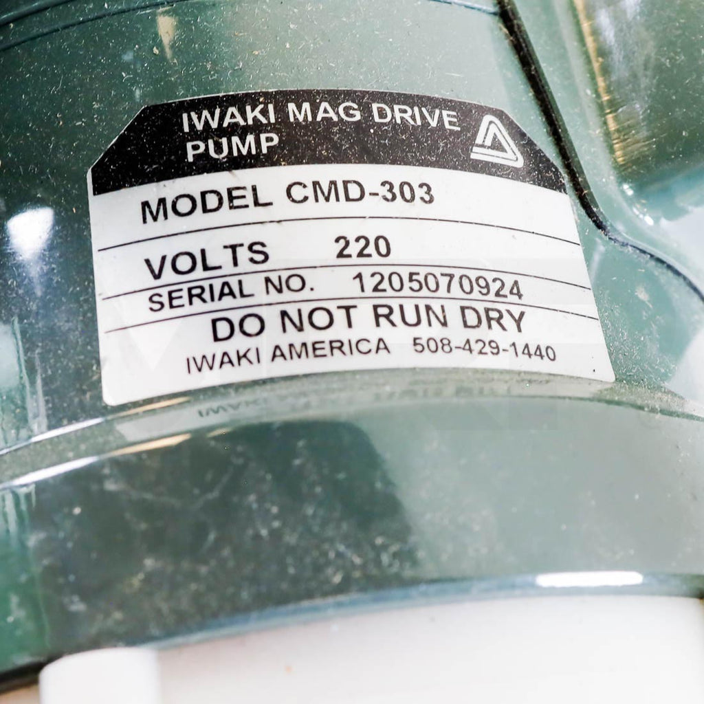 Candela Alex TriVantage Coolant Pump Label