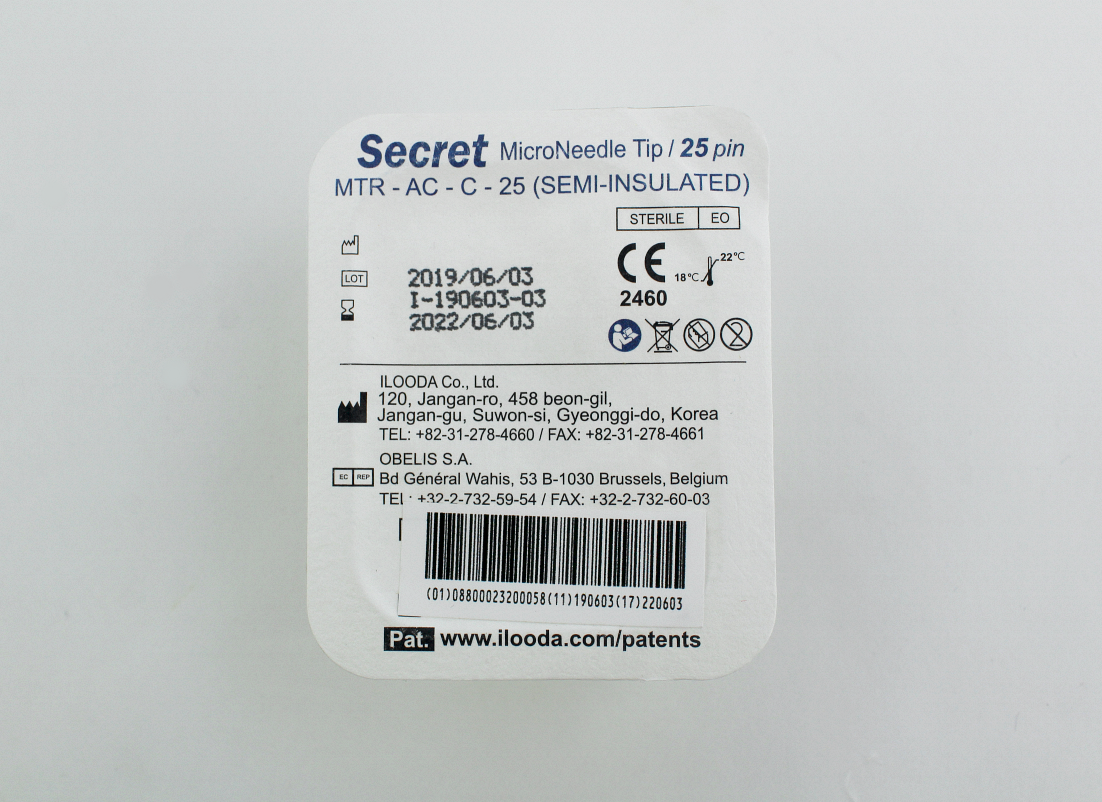 SecretRF Zarin 8x8 RF Microneedle Cartridge Secret RF MTR-AC-C-25 Zarin 3 PCS