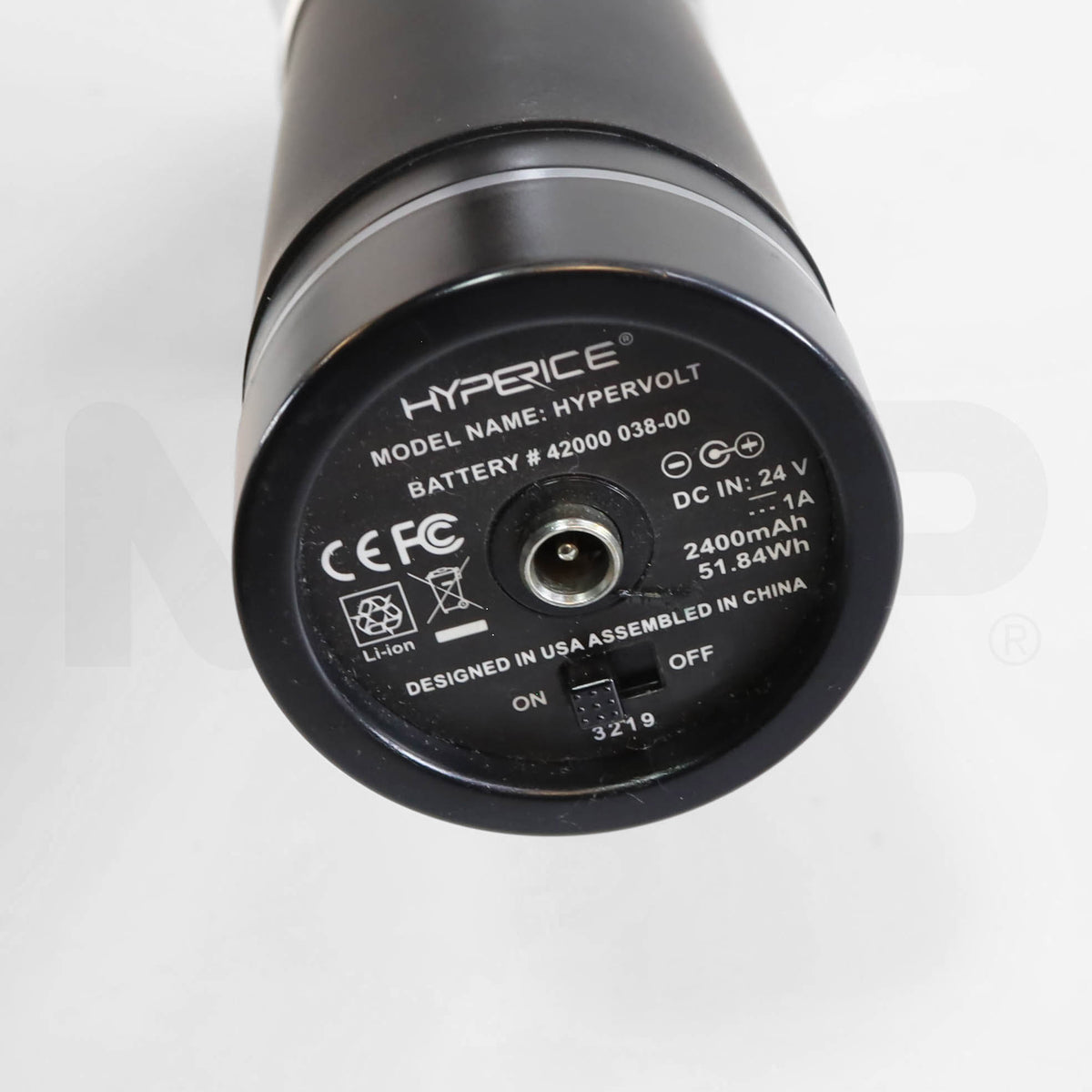 Hyperice Hypervolt Bluetooth Handheld Percussion Massager Label