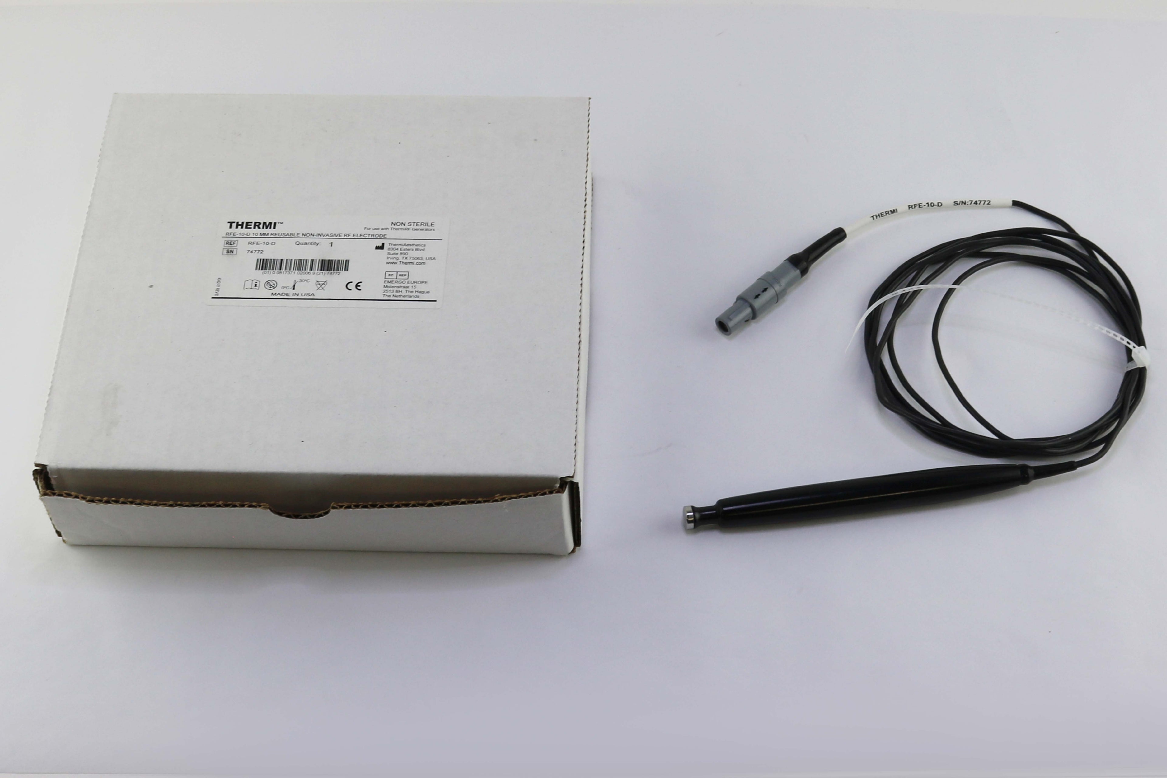 Thermi Aesthetics ThermiRF RFE-10-D Reusable Non-Invasive RF 10mm Electrode