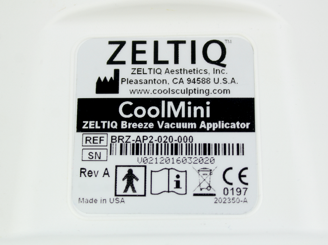 Zeltiq CoolSculpting CoolMini Breeze Vacuum Applicator BRZ-AP2-020-000 Cool Mini