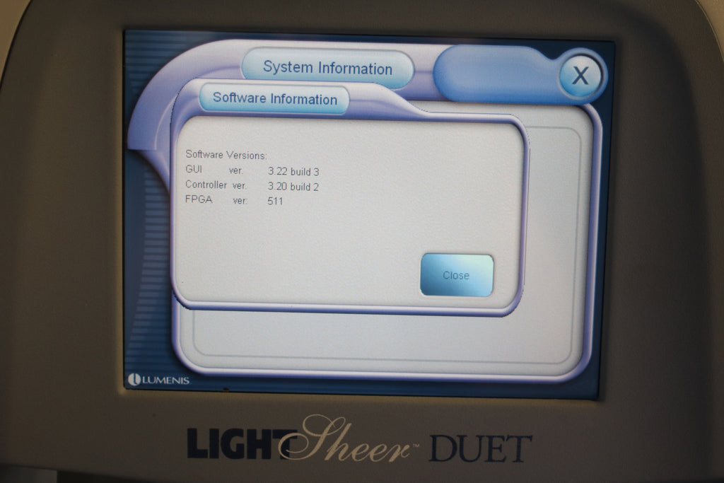 2009 Lumenis LightSheer Duet Diode 810 Hair Removal Laser Light Sheer HS & ET