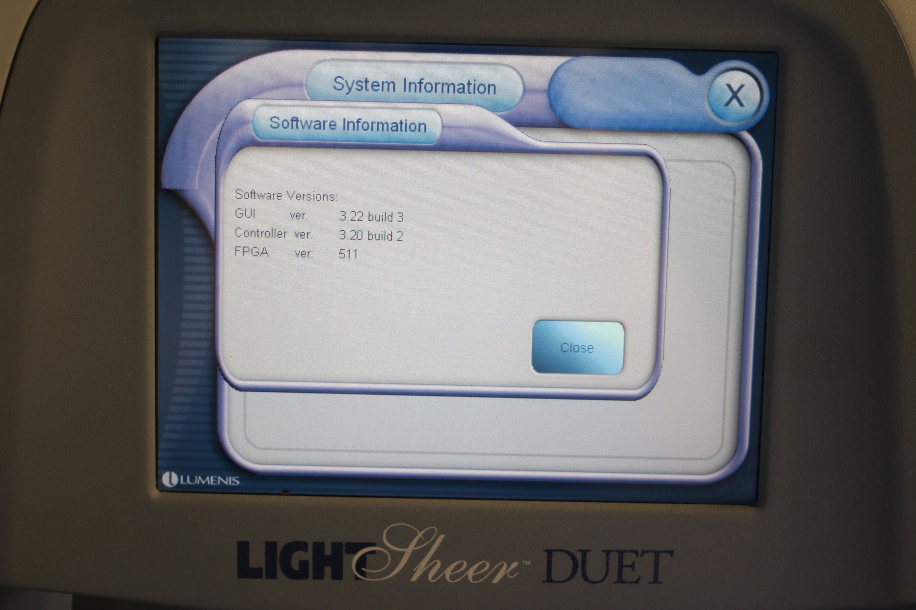 2009 Lumenis LightSheer Duet Diode 810 Hair Removal Laser Light Sheer HS & ET