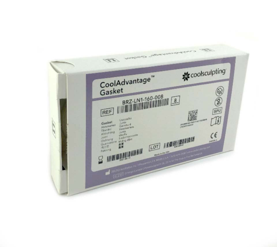 Zeltiq CoolSculpting BRZ-LN1-160-008 Cool ADVANTAGE Gaskets 8PK EXP 2021 OPEN BX