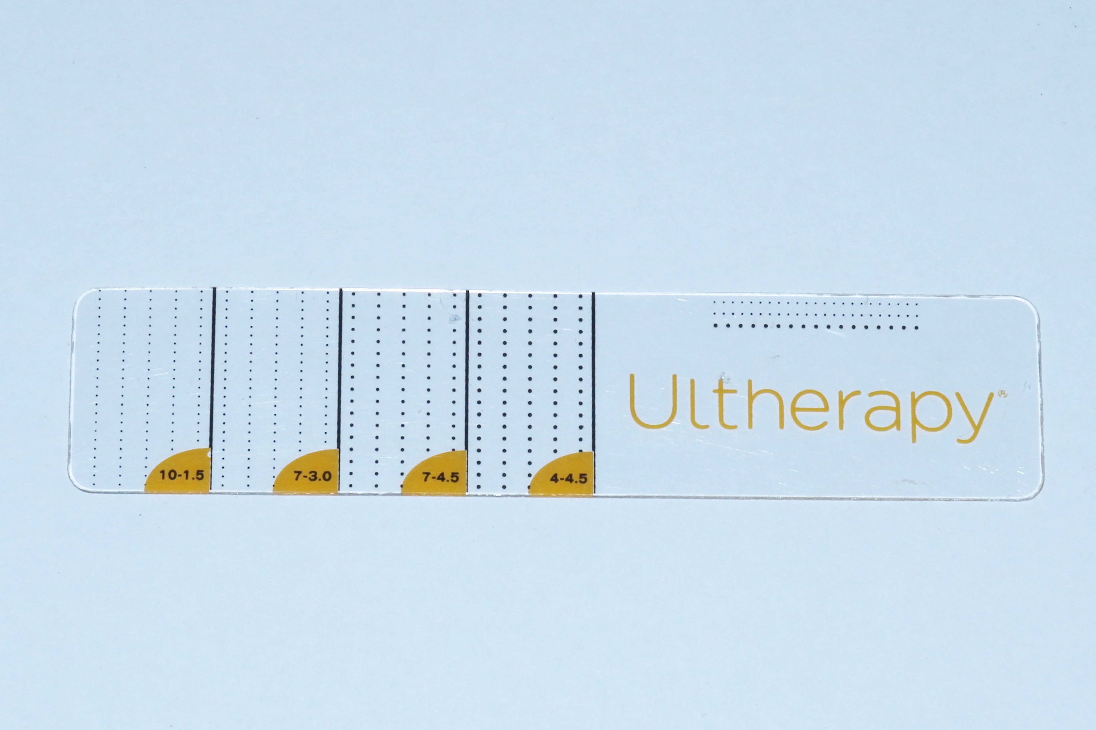 Ulthera Ultherapy 3mm 20 Line Treatment Planning Marking Template 4.5x1" 2-Pack