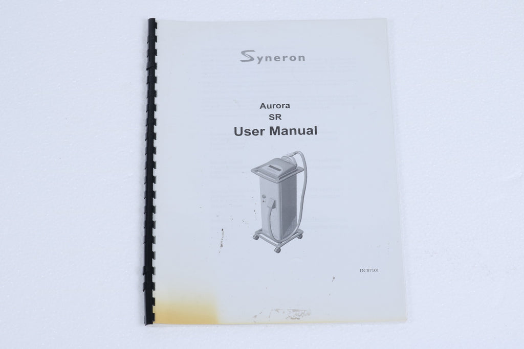 April 2001 Syneron Aurora SR elos IPL Hair Removal Operator Manual DC07101