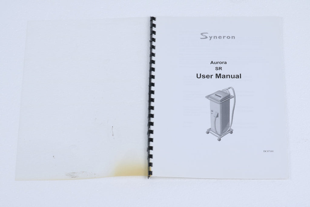 April 2001 Syneron Aurora SR elos IPL Hair Removal Operator Manual DC07101