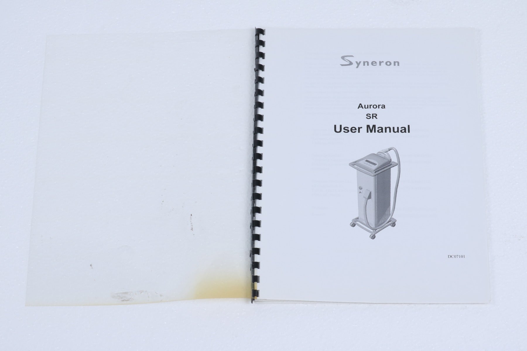 April 2001 Syneron Aurora SR elos IPL Hair Removal Operator Manual DC07101