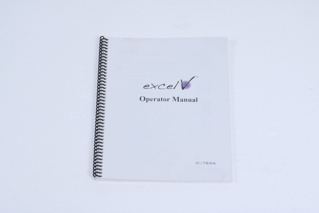 2016 Cutera Excel V NdYAG KTP 532 1064 Laser Operator Manual D1025 REV F Used