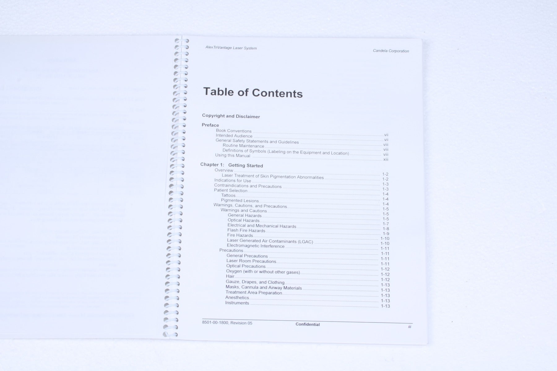 2007 Candela Alex TriVantage ATV Laser Operator Manual 8501-00-1800 Used REV 05