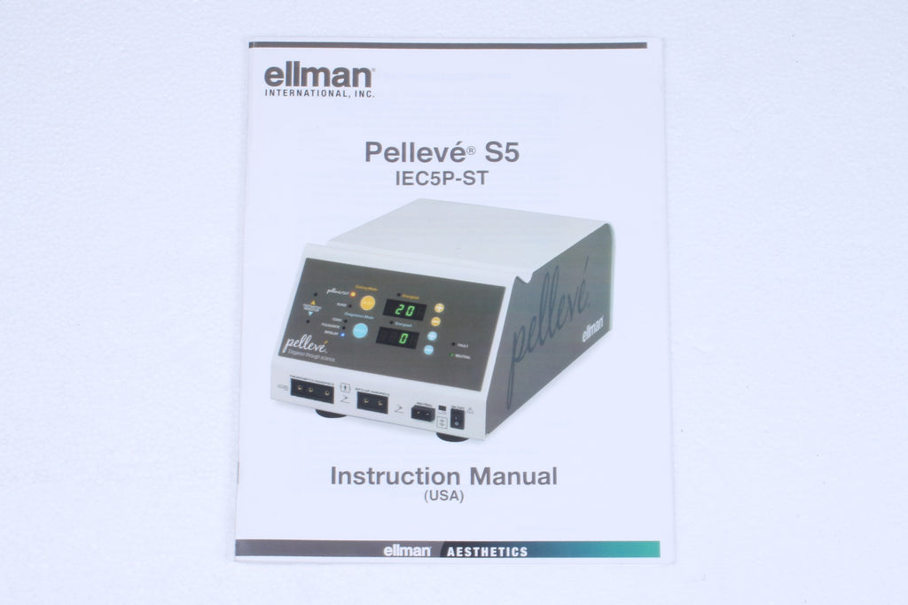 2013 Ellman Pelleve S5 IEC5P-ST RF Operator Instruction Manual DIM-92-53 REV D