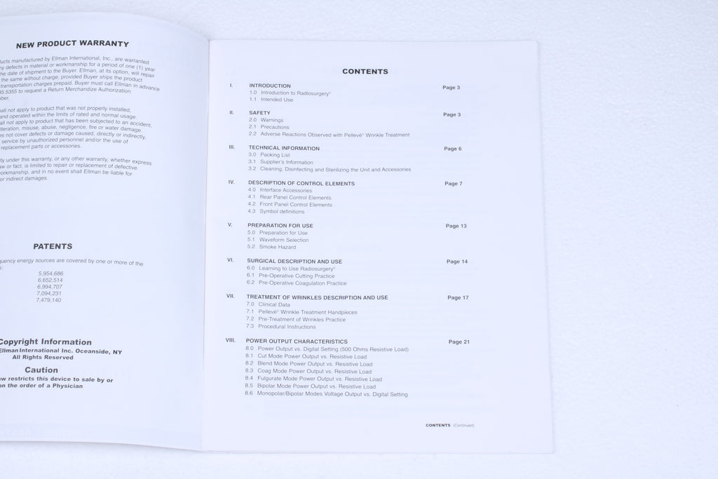 2013 Ellman Pelleve S5 IEC5P-ST RF Operator Instruction Manual DIM-92-53 REV D