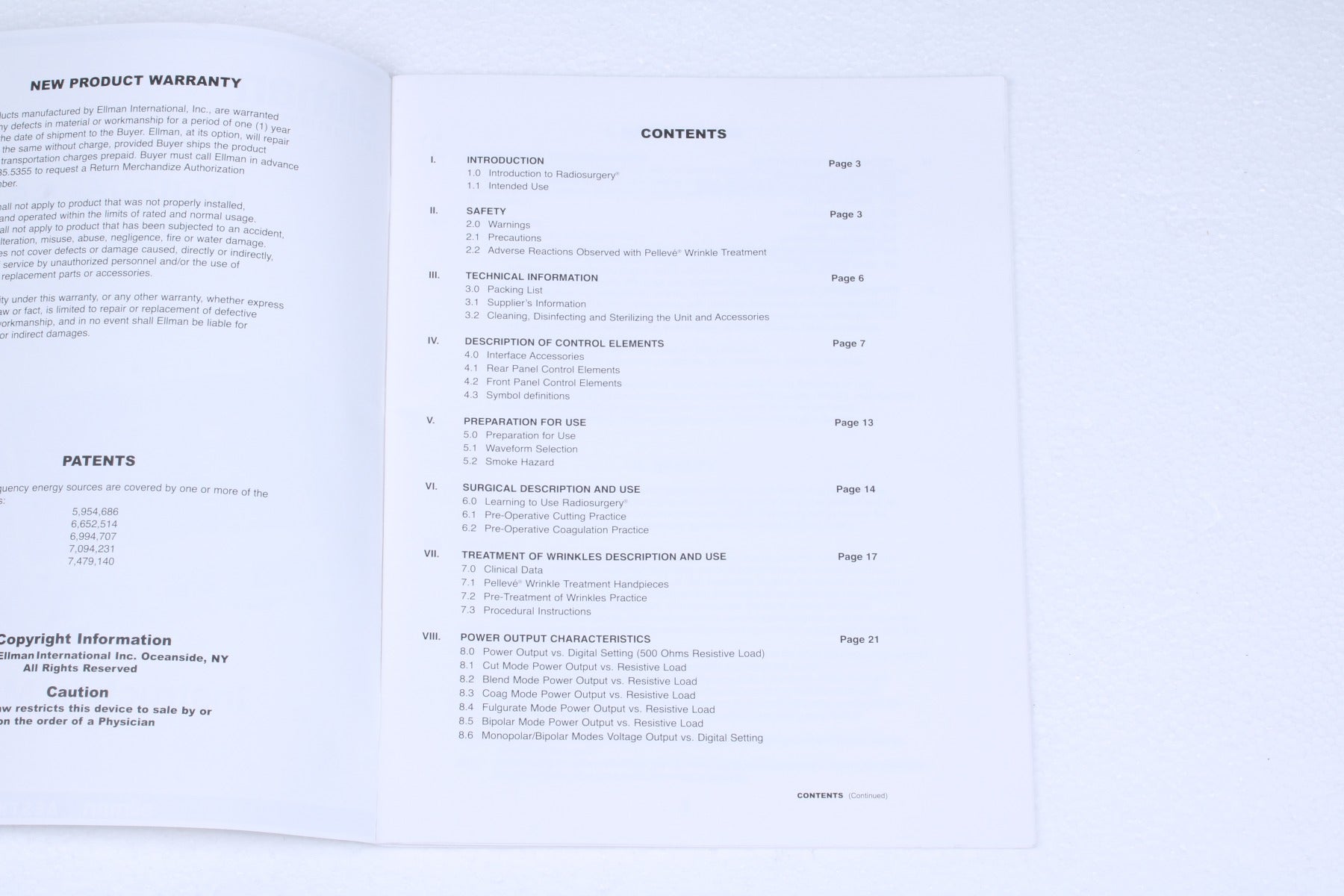 2013 Ellman Pelleve S5 IEC5P-ST RF Operator Instruction Manual DIM-92-53 REV D