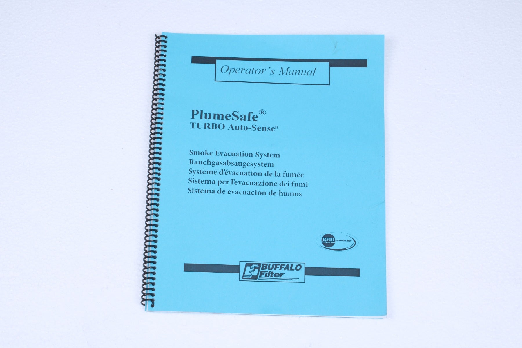 2011 Buffalo Filter PumeSafe Turbo Auto Sense Smoke Evac Operator Manual 900989