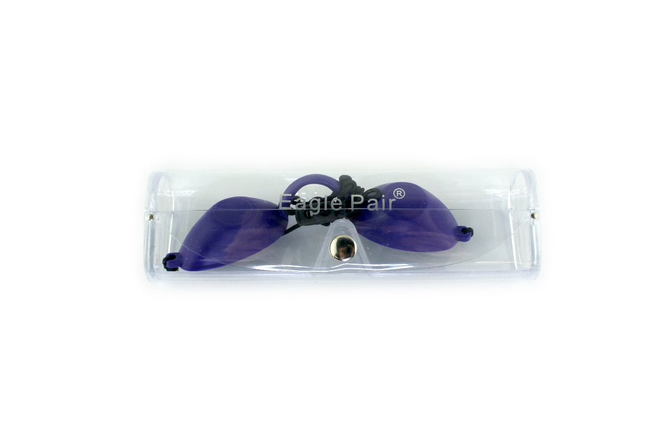 Eagle Pair Laser Patient Safety Goggles Plastic Eye Shields Purple Reusable