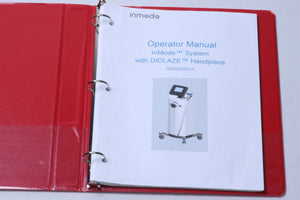 2013 InMode Hair Removal with DioLaze Handpiece User Operator Manual D06022521A