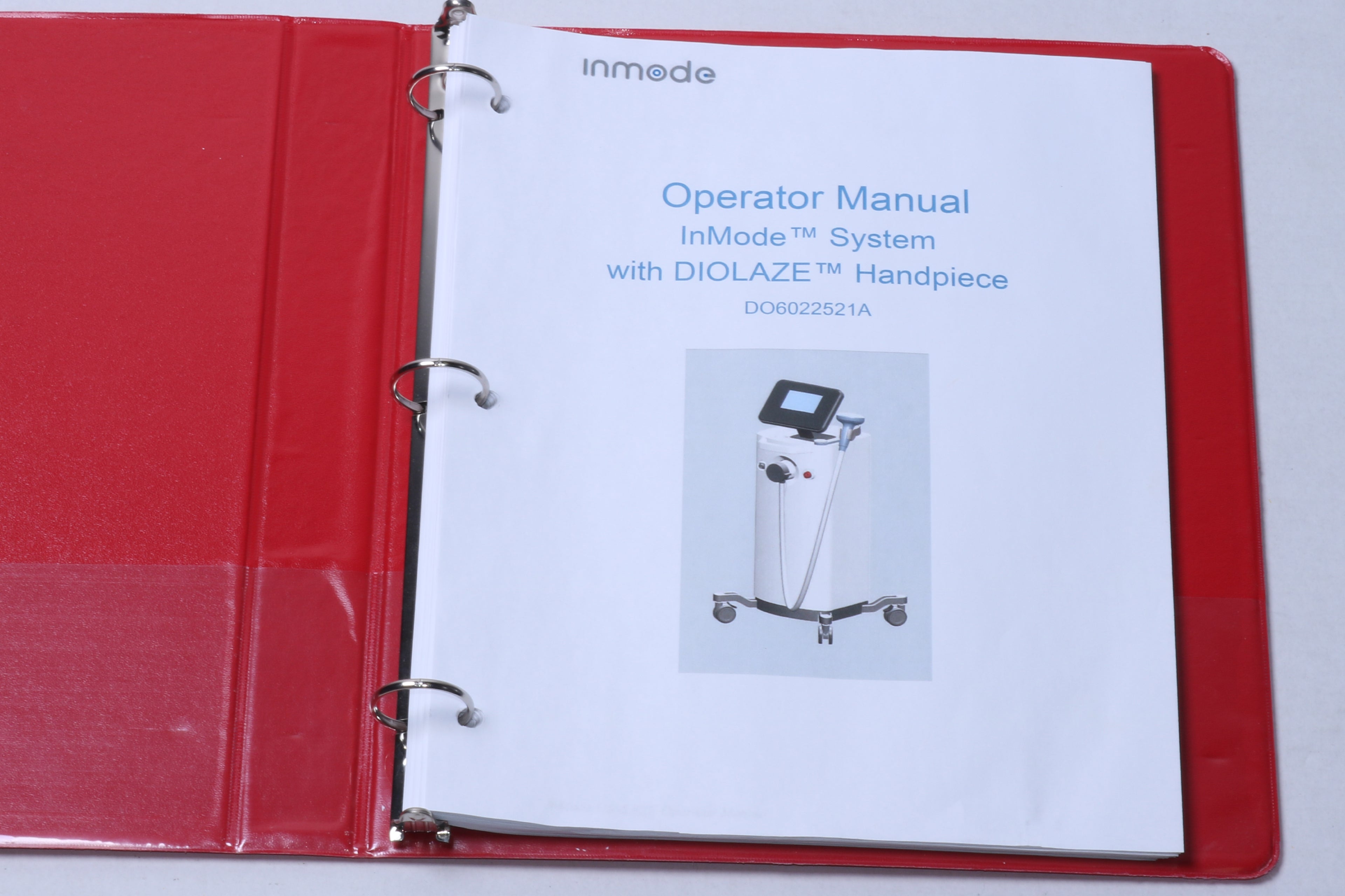 2013 InMode Hair Removal with DioLaze Handpiece User Operator Manual D06022521A
