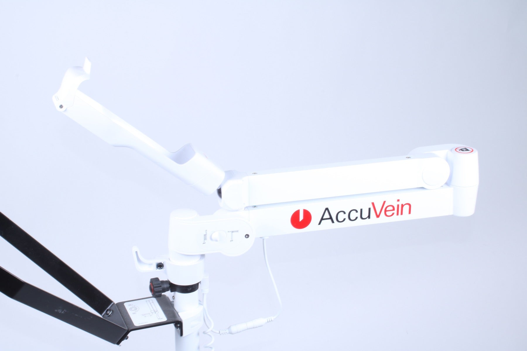AccuVein HF470 Vein Finder Illuminator Rolling Cart Wheeled Stand & Power Supply