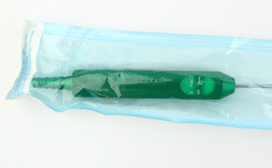 One Large Hole Injector Cannula with Needle Infiltration Handle - Green Metal