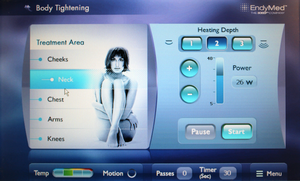 2011 EndyMed GLOW 3DEEP RF Skin Tightening Body Contouring System