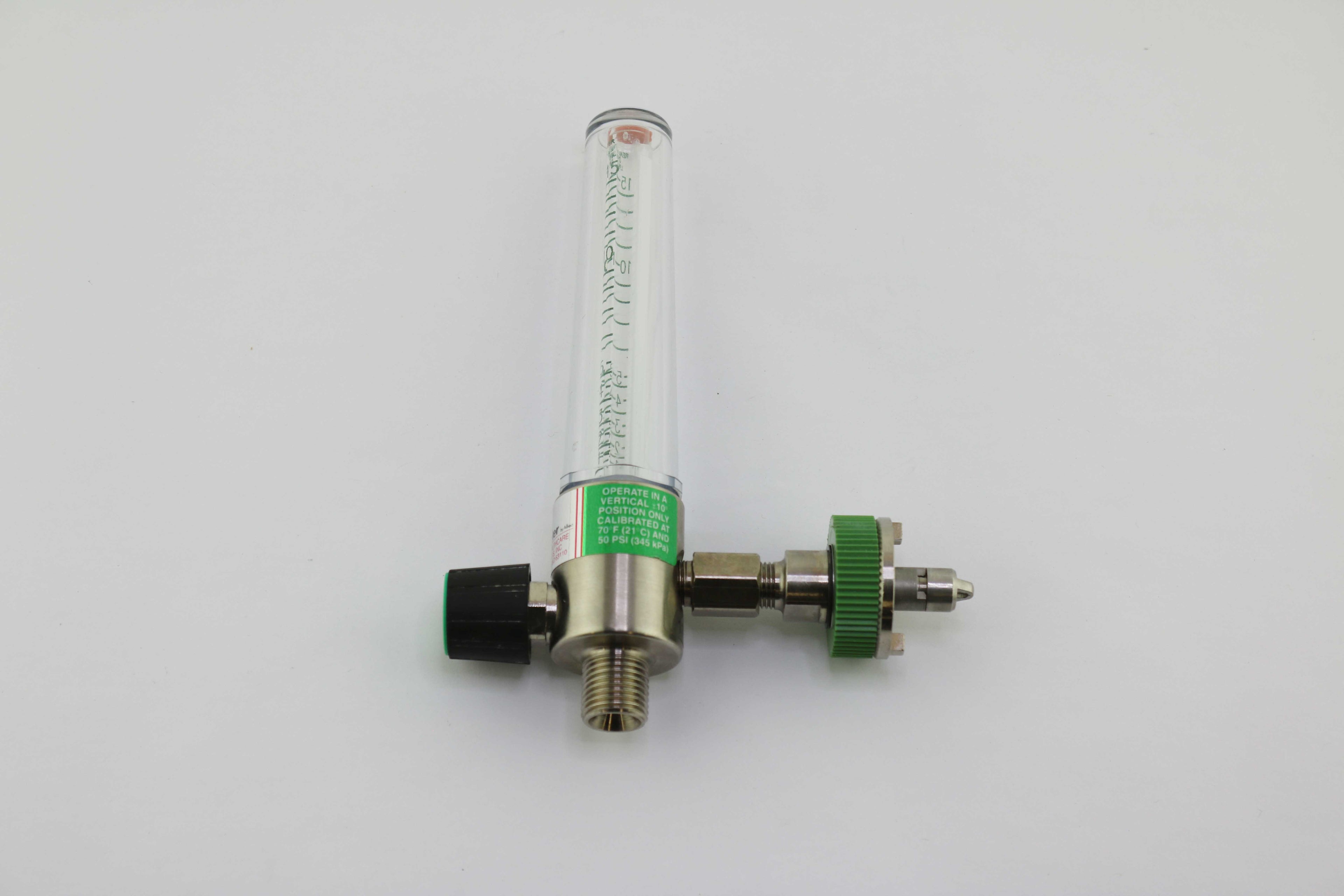 Allied Timeter Medical Oxygen Flowmeter Valve 50 PSIG 1-15 LPM UNTESTED AS IS