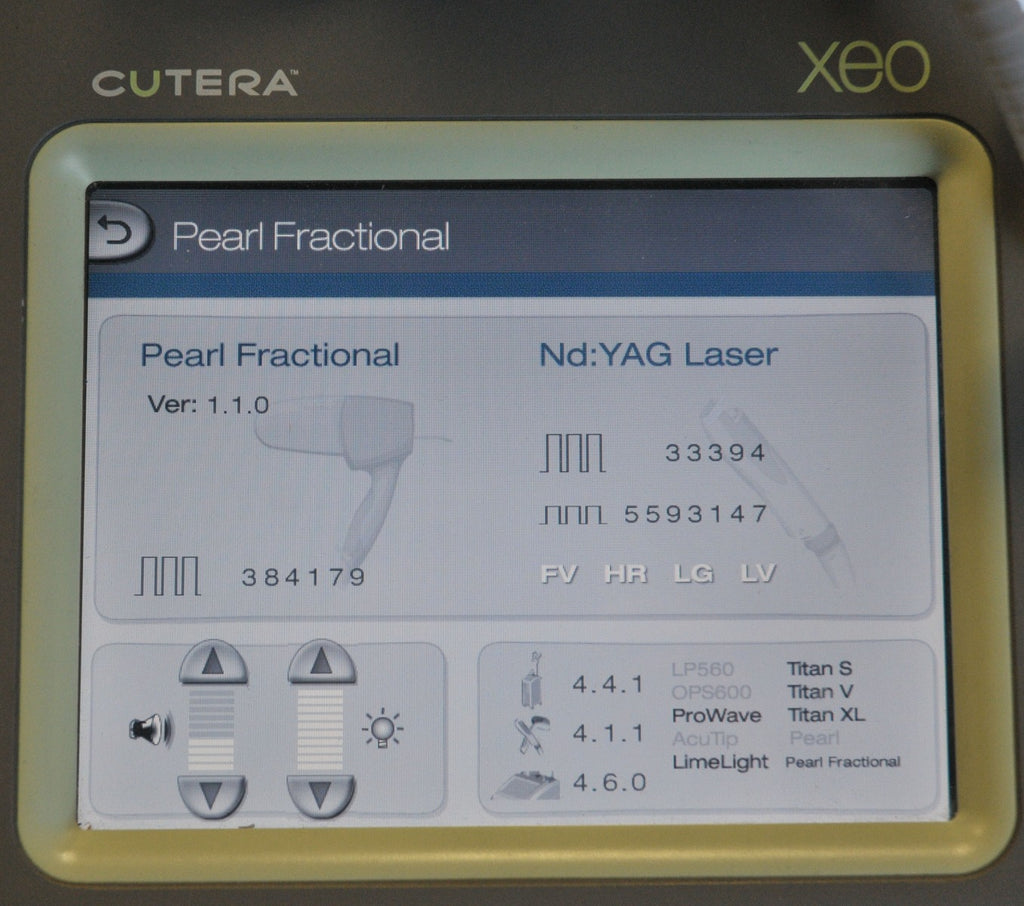 2010 Cutera Xeo Pearl Fractional ErYSGG 2790 Skin Resurfacing Laser 384K SHOTS