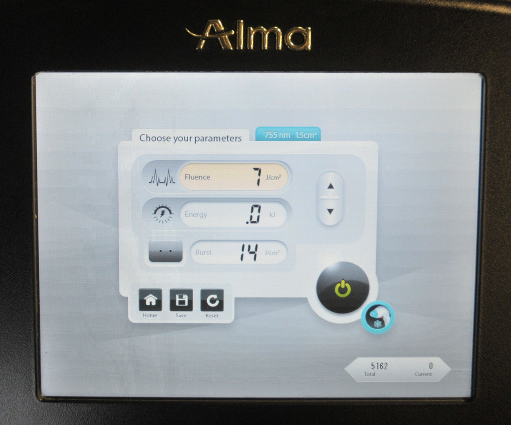 2018 Alma Soprano ICE Platinum Diode Laser ALEX Handpiece 755 nm LOW SHOTS! 5162